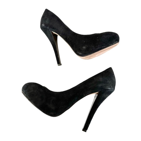 Dolce Vita Tavi Jeweled Suede Pumps High Heel Black Embellished Size 7 - Picture 10 of 14